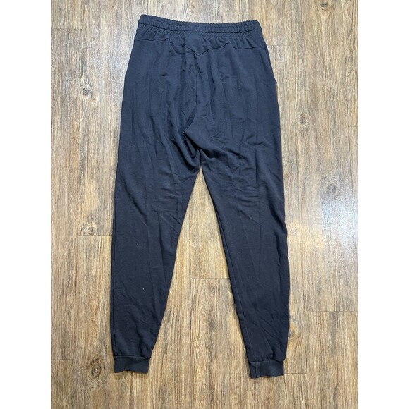 Gymshark Crest Black Cotton Blend Jersey Sweatpants Joggers Men's M - Picture 5 of 8